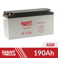 Giant Power 190AH 12V AGM Deep Cycle Battery
