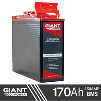 170AH Lithium Slimline Battery LiFePO4 Deep Cycle Battery Giant 12V