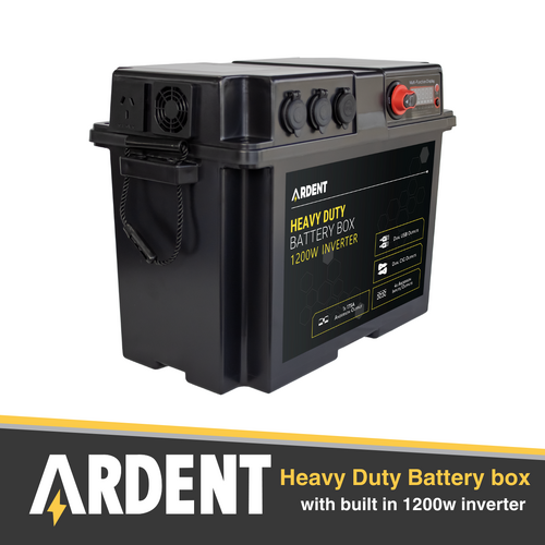 Ardent Heavy Duty Battery Box with 1200W Inverter 