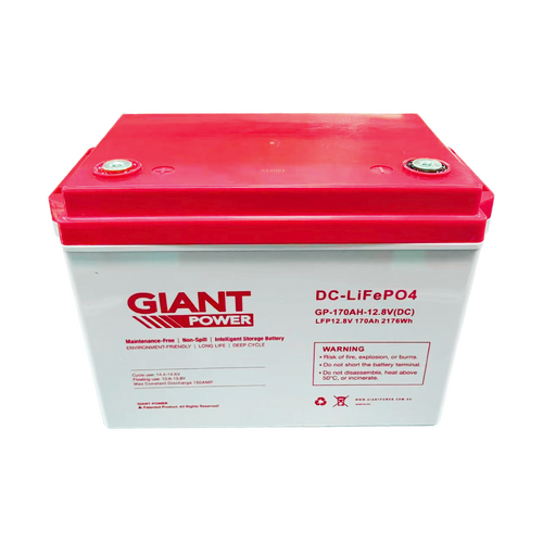 170AH Lithium Battery LiFePO4 Deep Cycle Battery Giant 12V