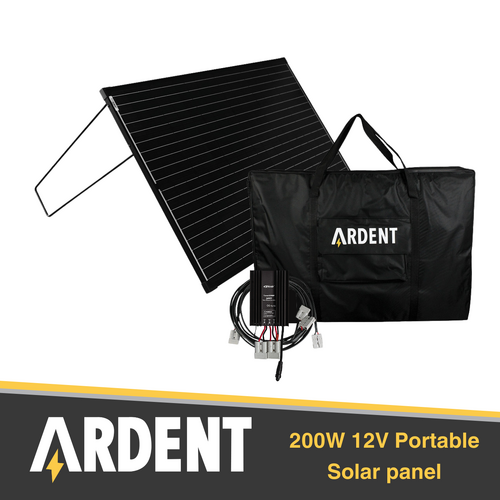 Slimline 200w Portable Solar Panel & 20A MPPT Regulator